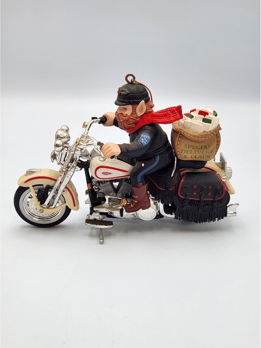 Harley-Davidson Biker Elf Christmas Ornament Motorcycle "Special Delivery - B7
